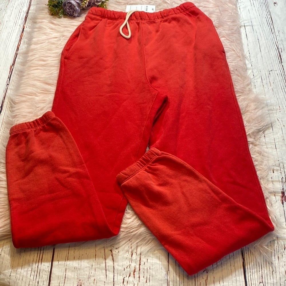 NWT RE/DONE 80’s Faded Crimson High Rise Sweatpants sz XS - Picture 2 of 11